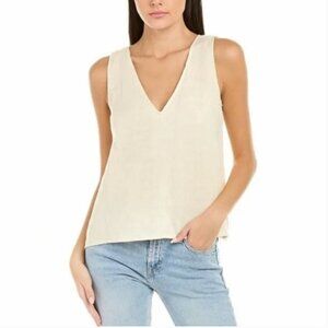 Johnny Was Calme Drape Tank Top Double V Neck Sleeveless